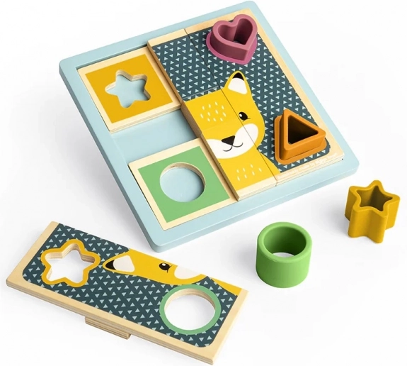 Bigjigs Toys aktivitets-puslespil i FSC-træ