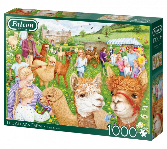Puslespil Farm med alpakaer - 1000 brikker