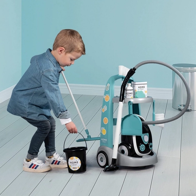 Smoby rengøringsvogn med støvsuger til børn