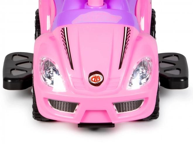 ECOTOYS Scooter med lyde og styringsstang Pink bil