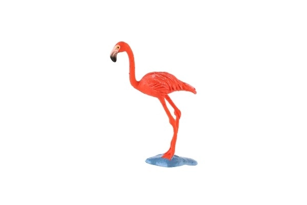 Plastfigur af caribisk flamingo 9 cm