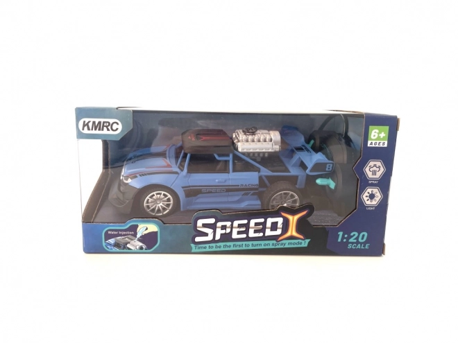 RC bil 1:20 med røg effekt rød