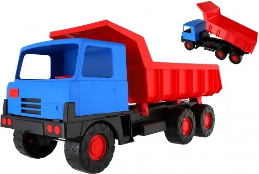 Plastlastbil med tipbar lad 75 cm – Rød
