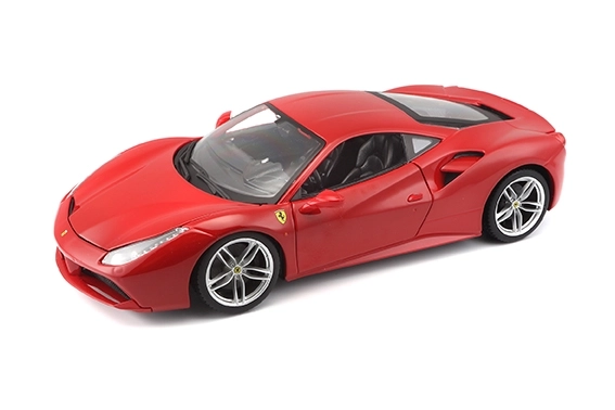 Metalbil Ferrari 488 GTB rød