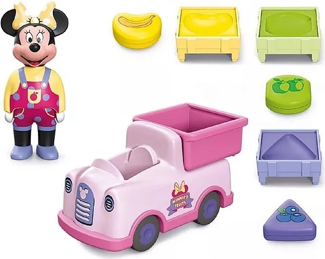 Sæt af figurer JUNIOR & Disney Mickey Mouse og frugtsortering