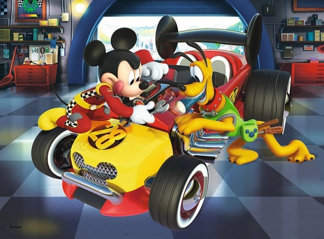 TREFL puslespil MICKEY MOUSE: forberedelse til løb, 20 brikker