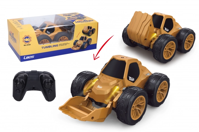 RC bulldozer med tippet funktion fjernstyret 20 cm
