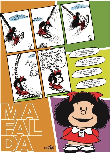 Puslespil CLEMENTONI Mafalda på gyngen 500 brikker