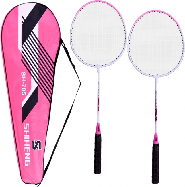 Sæt af lette badmintonketchere med etui