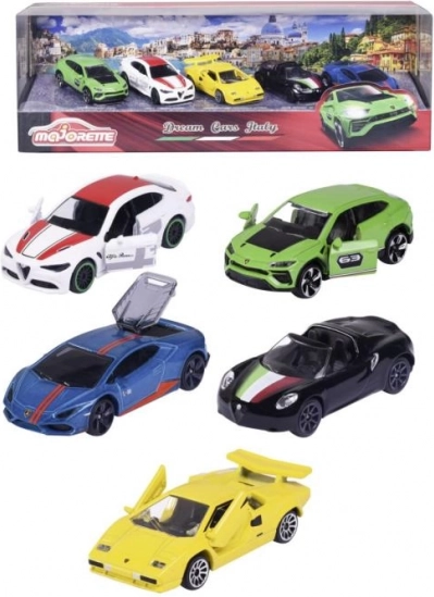 Gavesæt DREAM CARS ITALY – 5 metalbiler