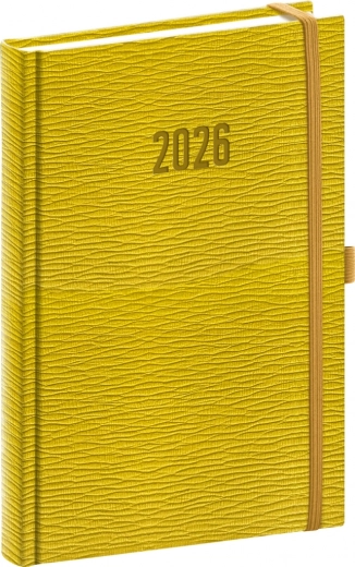 Dagbogen Rivoli 2026 i gulgrøn