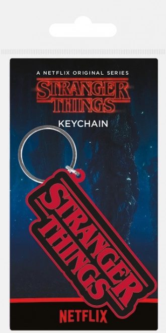 Nøglekæde gummi, Stranger Things - logo