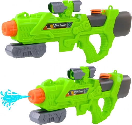Mekanisk vandpistol 550 ml grøn
