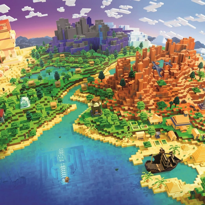 Minecraft Puslespil 500 brikker fra Ravensburger