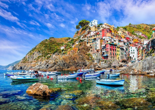 Puslespil Riomaggiore, Cinque Terre, Italien 1000 brikker