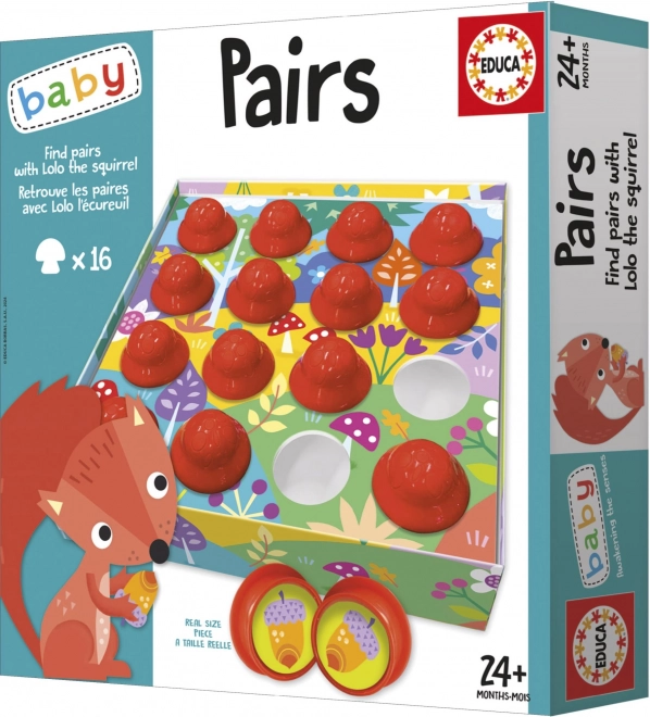 EDUCA Baby Find par med egernet Lolo