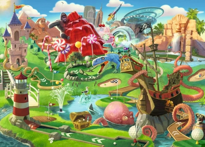 Ravensburger puslespil Minigolfparadis XXL 500 brikker