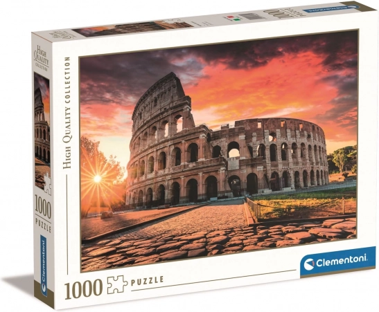 Puslespil 1000 brikker CLEMENTONI – Colosseum ved solnedgang