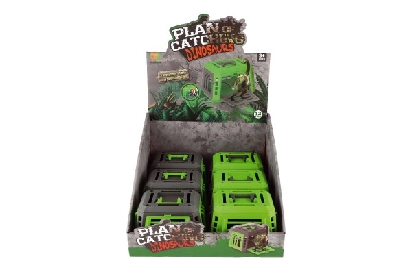 Dinosaurus i et bur plast 13x9cm mix arter