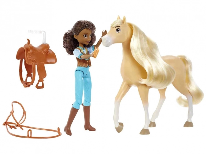 Spirit Pru dukke og hesten Sliznotka fra DreamWorks