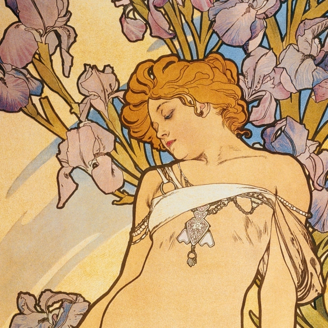 Notesblok Kalender Alfons Mucha 2026