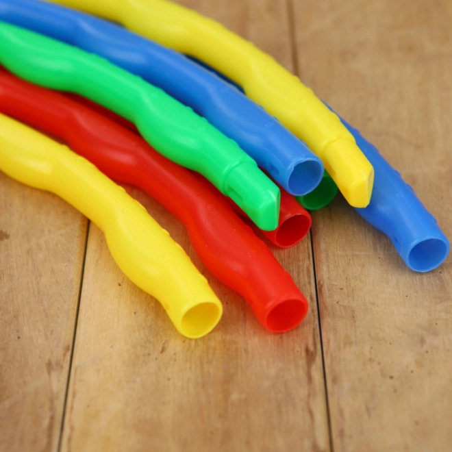 Farverig sammenklappelig Hula Hoop med massagepunkter