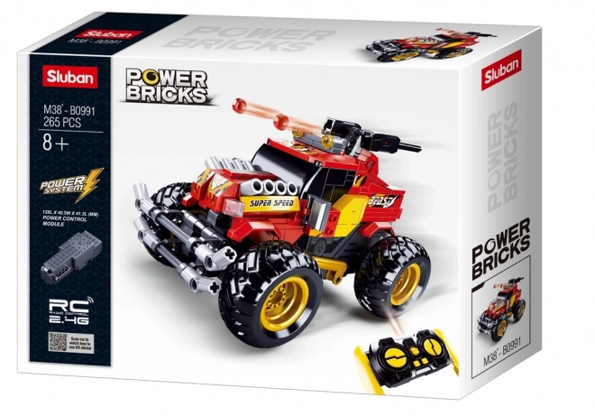 Sluban Power Bricks RC off-road rød med fjernbetjening