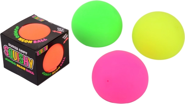Kæmpestor klemmbold jumbo neon 10 cm