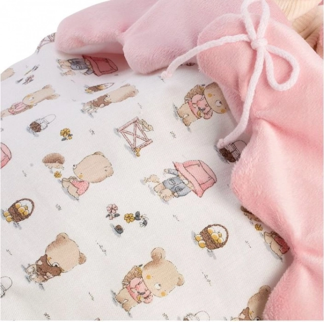Llorens 73884 NEW BORN PIGE - realistisk babydukke med hele kropp i vinyl - 40 cm