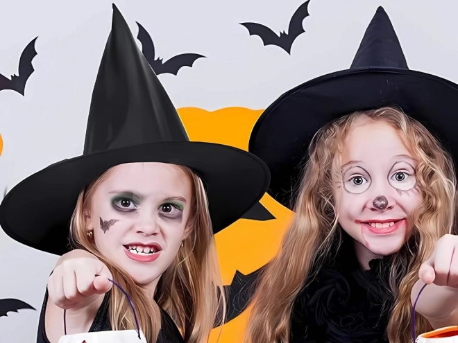 Sort heksehat til Halloween