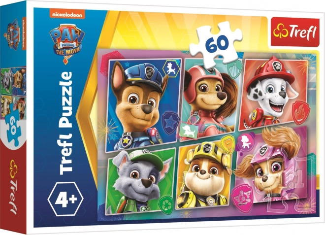 TREFL Puslespil Paw Patrol i filmen: Venner klar til handling 60 brikker