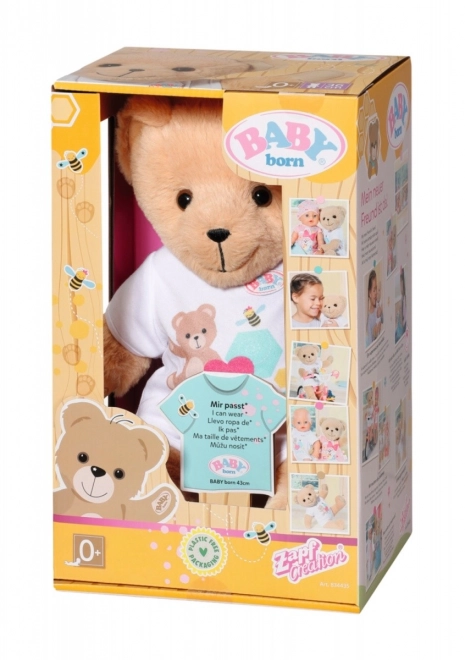Bamse BABY born, hvidt tøj