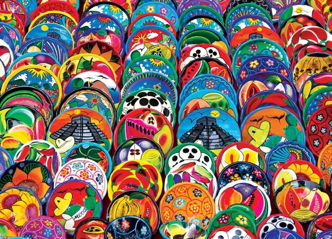 Puslespil Mexicanske tallerkener 1000 brikker EUROGRAPHICS