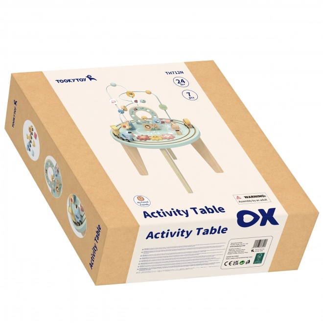 Træ Montessori-bord med aktiviteter TOOKY TOY