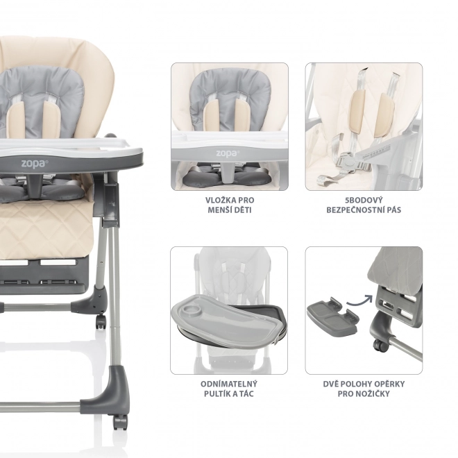 Børnestol Monti 2, Diamond Beige