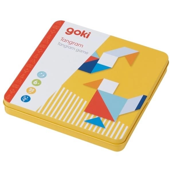 Tangram, magnetisk spil fra firmaet Goki