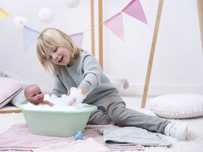 Realistisk babydukke PIGE med hele vinylkrop 35 cm
