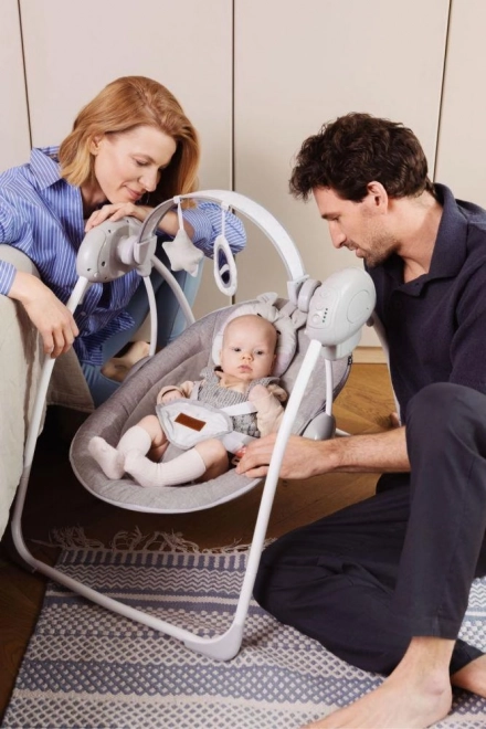 Vippestol med melodier MoMi LISS bjørn pink