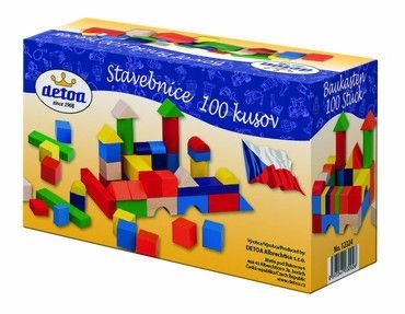 Træbyggesæt klodser 100 stk