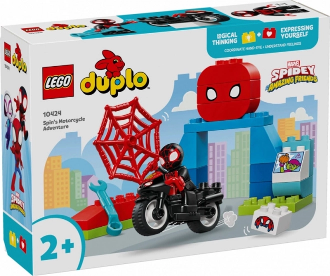 LEGO DUPLO Spidey og eventyr på motorcykel