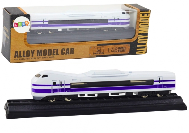 Model Samler Togvogn 1:48 metal hvid/lilla