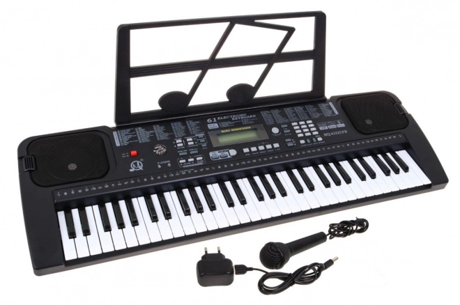 Tastatur med mikrofon til børn 5+ Taktometer USB MP3 Radio - Model nr. 6152