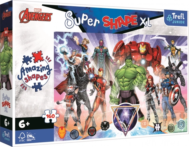 Puslespil 160 brikker XL Super Shape Avengers Mod