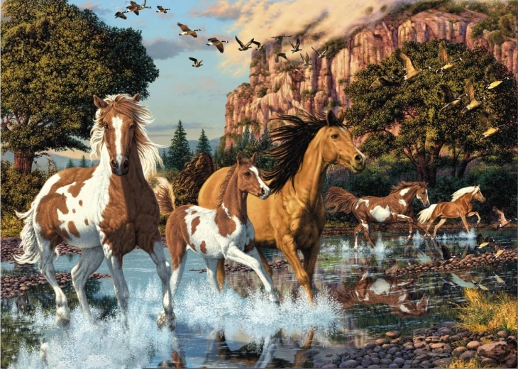 Puzzle Skjulte heste 1000 brikker – Secret Collection