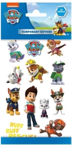 Midlertidige tatoveringer Paw Patrol – 12 stk.