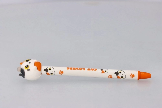 Sletbar pen med 3D kattemotiv 0,5mm
