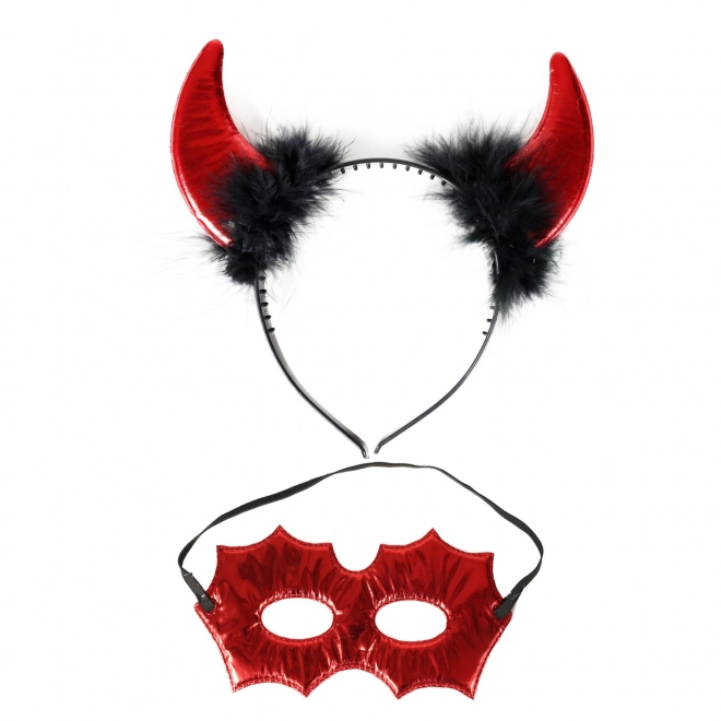 Djævle pandebånd med maske