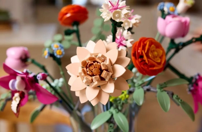 Lego Botanicals smuk buket af lyserøde blomster