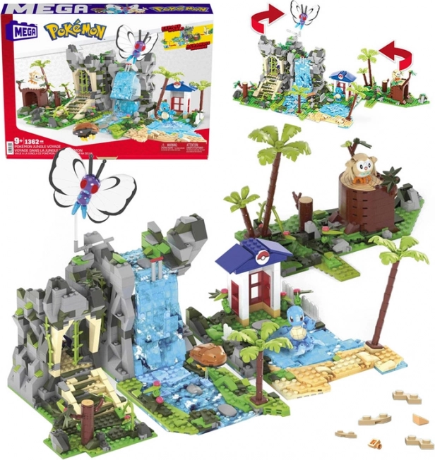 Mega Pokémon jungleeventyr – byggesæt med 1362 klodser og 4 figurer