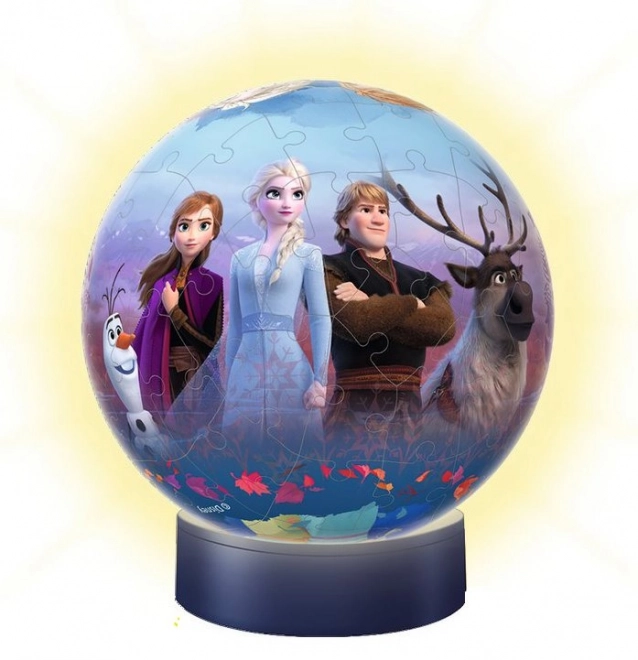 RAVENSBURGER Lysende puzzleball Frost 2, 72 brikker